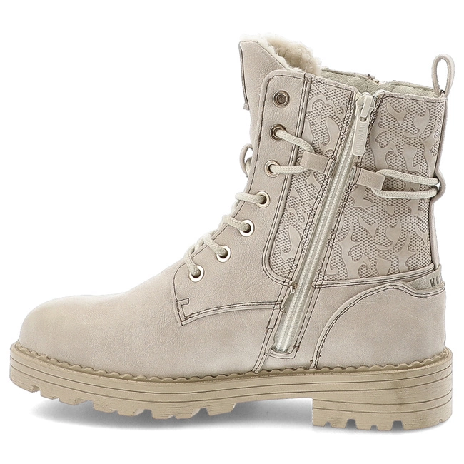 Šnúrovacie Členkové Topánky MUSTANG - 1472-603-243 Ivory