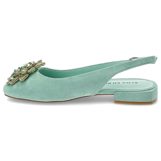 Sandále Alma en Pena - V240391 Suede Kiwi