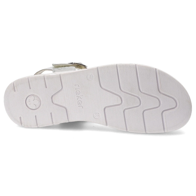 Sandále Rieker - V9110-90 Silver/Platinum