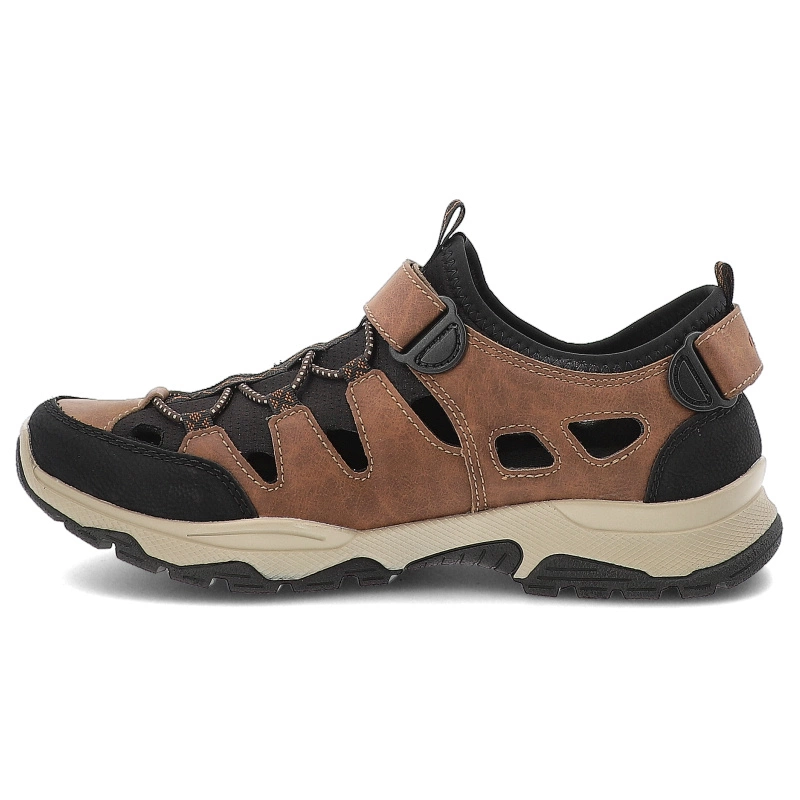 Sandále RIEKER - B8375-90 Brown Combination