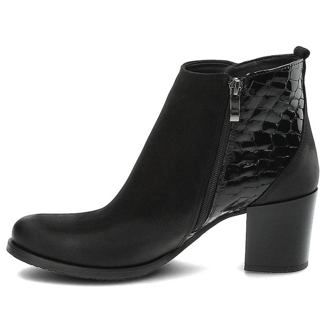 Členkové Topánky Gamis - 3803 Czarny Nubuk/B19