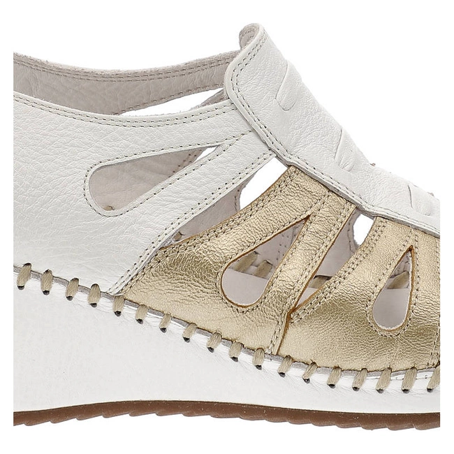 Sandále Lanqier - 40C474 White/Gold