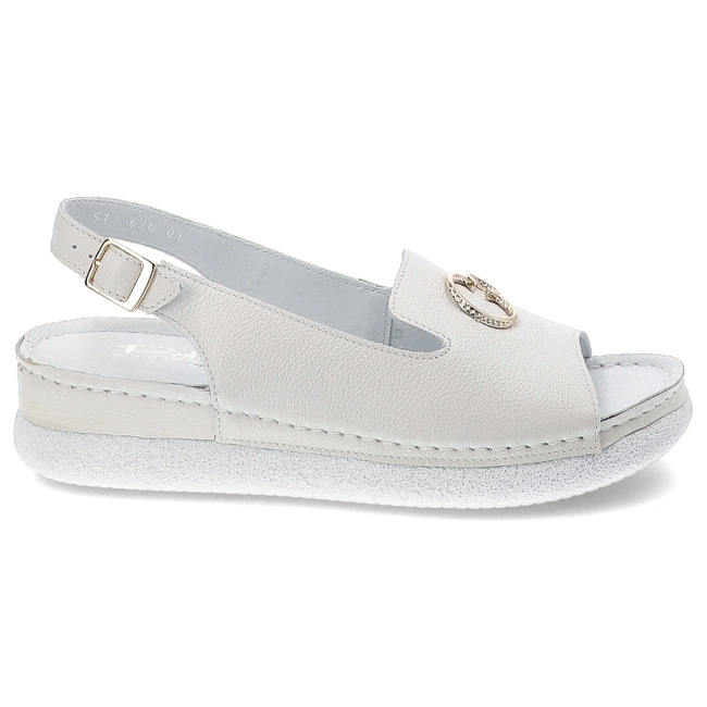 Sandále Pollonus - 5-1620-007 Biały Verona