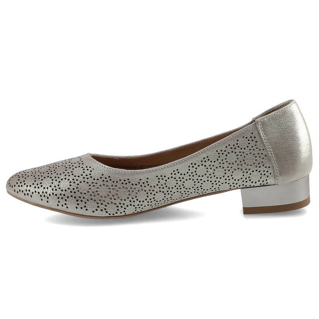 Baleríny Exquisite - 1179/2 Grid Złoty