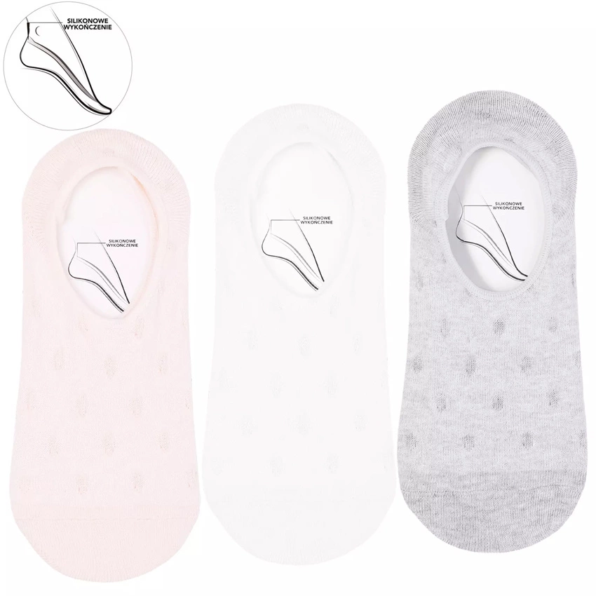 Baleríny MORAJ 3 Pary - CDB250-208 Mix Kolor