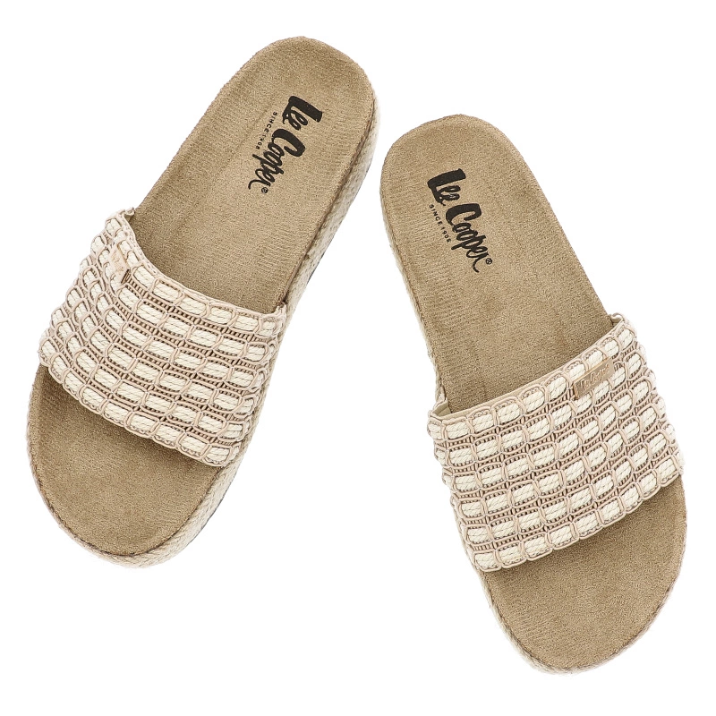 Šľapky Lee Cooper Módna Dámska ObuvLEE COOPER - LCW-25-35-3506L Beige