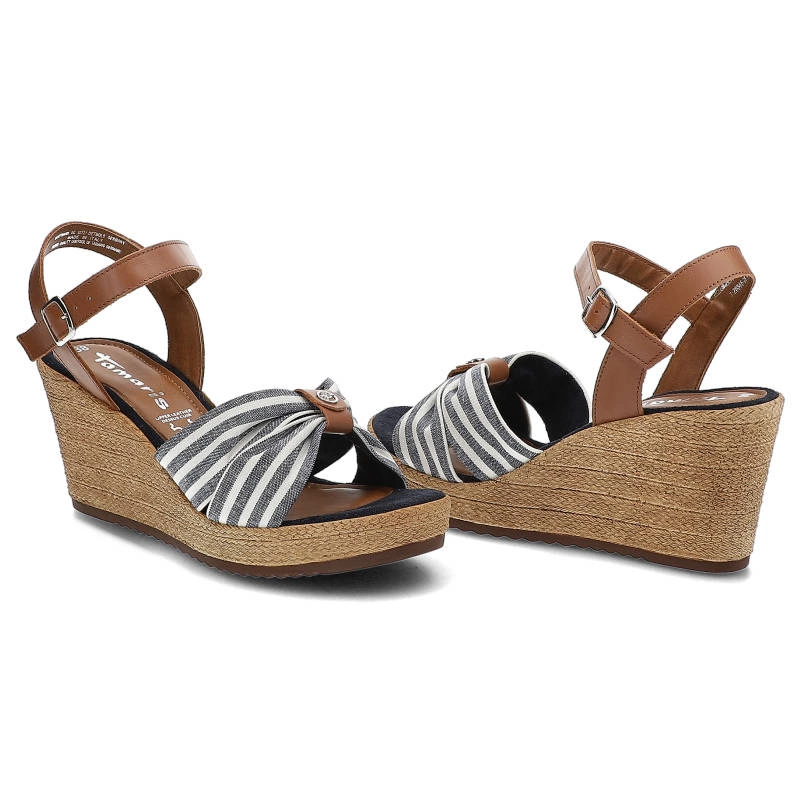 Sandále Tamaris - 1-28346-28 483 Cuoio/Stripes
