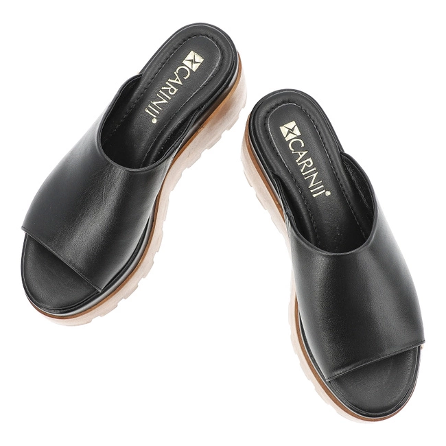 Šľapky CARINII - B10048_-E50-000-000-G06 Czarny