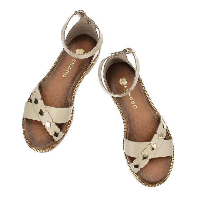 Sandále Armodo - 40378 Bf.Beż+Zł.