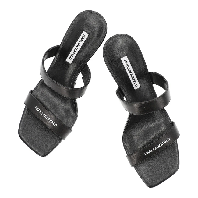 Šľapky KARL LAGERFELD - KL34611 000 Black Lthr