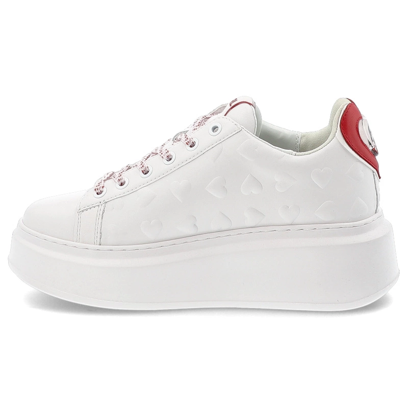 Tenisky KARL LAGERFELD - KL63514V 01D WhiteLthr W/Red