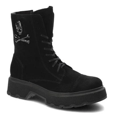 Členkové Topánky Exquisite - 1366 Czarny Welur