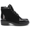 Členkové Topánky Pollonus - 5-1329-003 Czarny Naplak/Czarny Welur