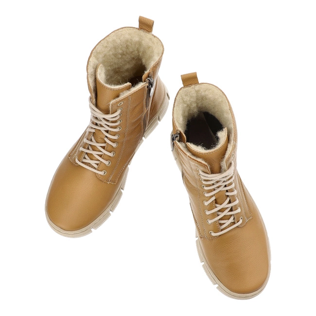 Šnúrovacie Členkové Topánky Wasak - 0660 Safari Groszek