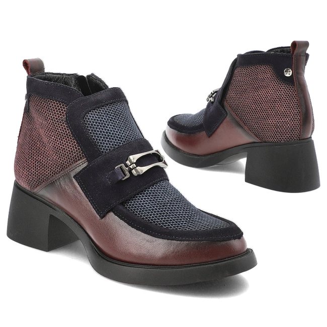 Členkové Topánky Maciejka - 06747-23/00-8 Bordowo-Granatowy