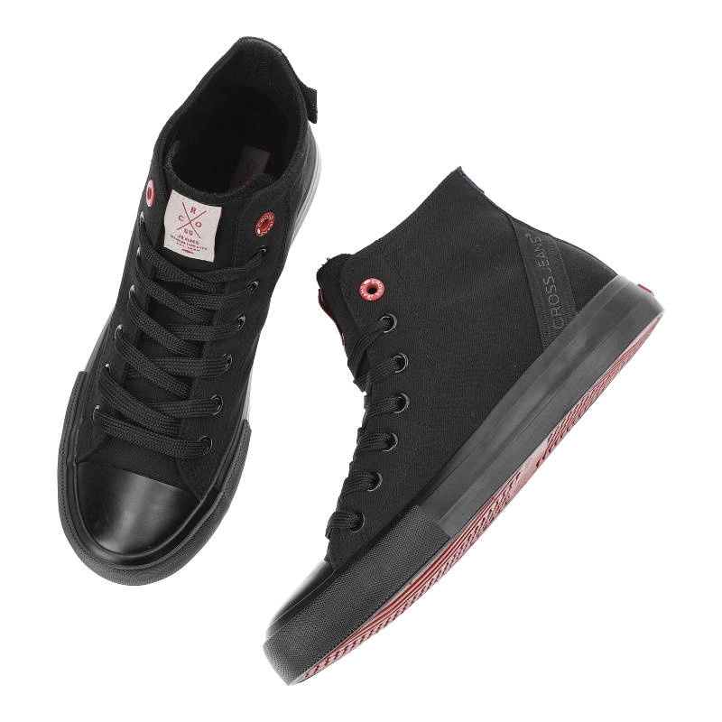 Plátenky Cross Jeans - LL2R4088C Czarny