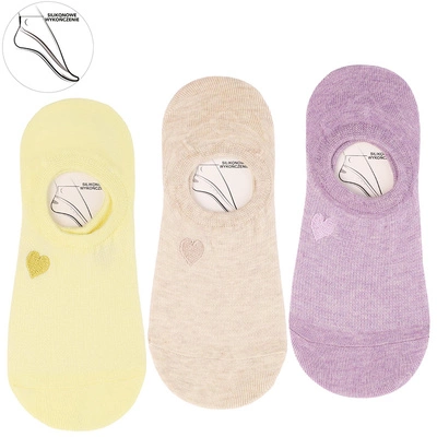 Baleríny MORAJ 3 Pary - CDB200-267 Mix Kolor