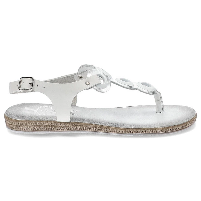 Sandále Lemar - 40095 Bf.Biały/Bf.Srebrny