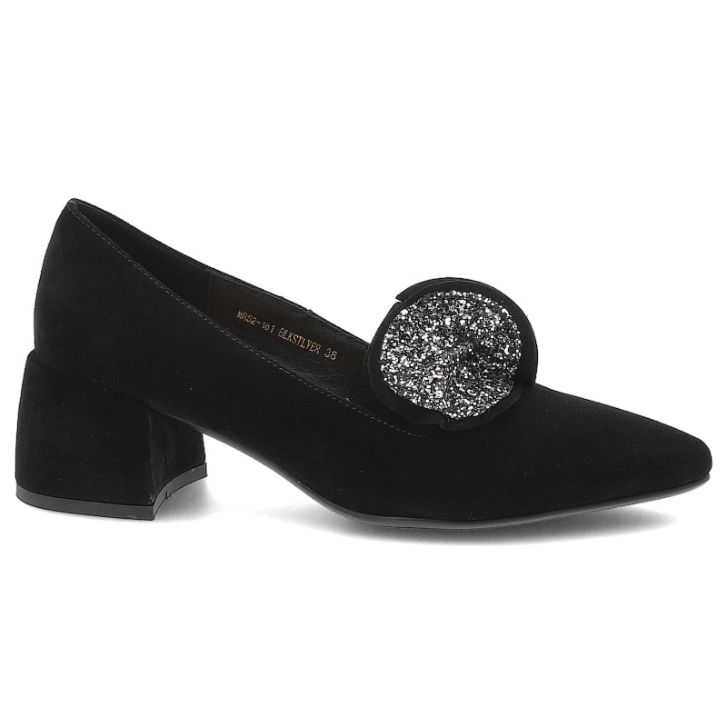 Lodičky S.BARSKI - MR52-181 Black/Silver