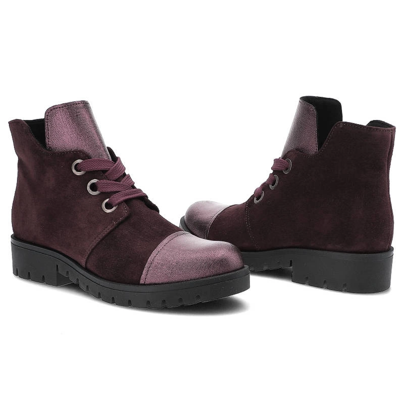 Členkové Topánky Gamis - 3542 K16/Bordo Welur