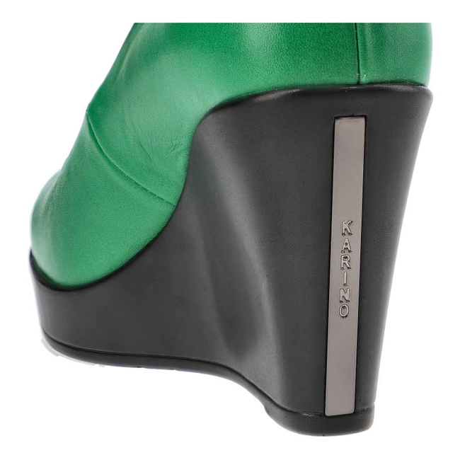 Lodičky Karino - 1224/026-P Zielony/Lico