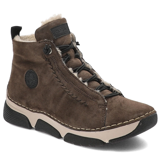 Šnúrovacie Členkové Topánky Rieker - 45912-25 Brown