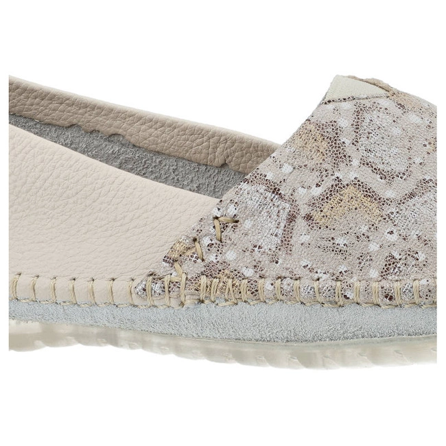 Baleríny Maciejka - 01930-81/00-0 Beż/Gad Złoty