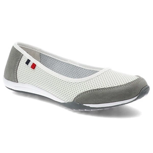 Baleríny FILIPPO - DP142/25 WH GR Biały/Szary