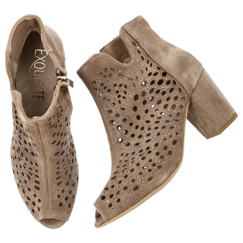 Členkové Topánky Exquisite - 1317 Taupe