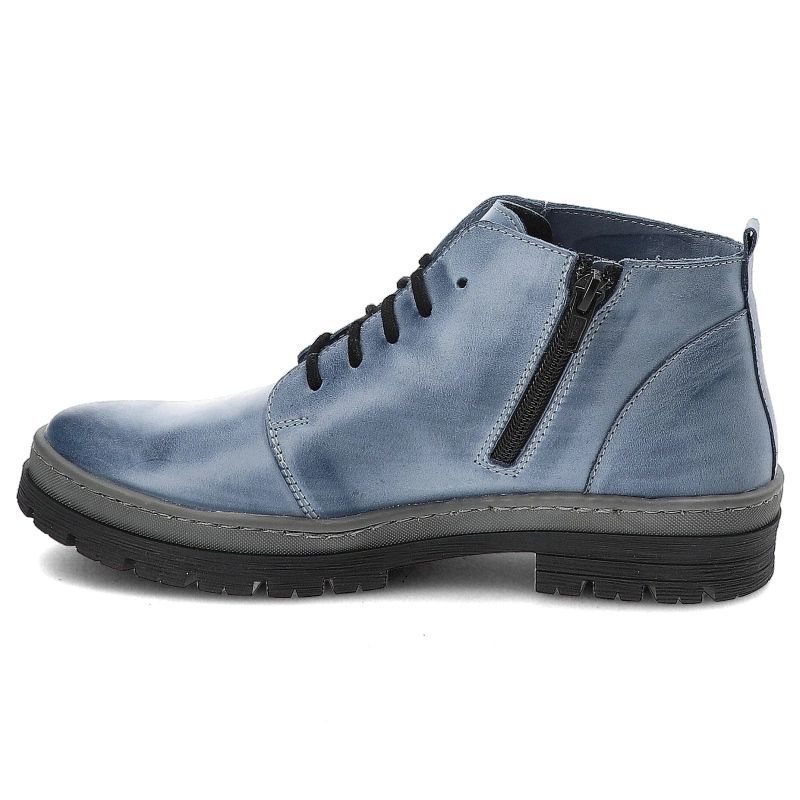 Šnúrovacie Členkové Topánky Wasak - 0689 Jeans