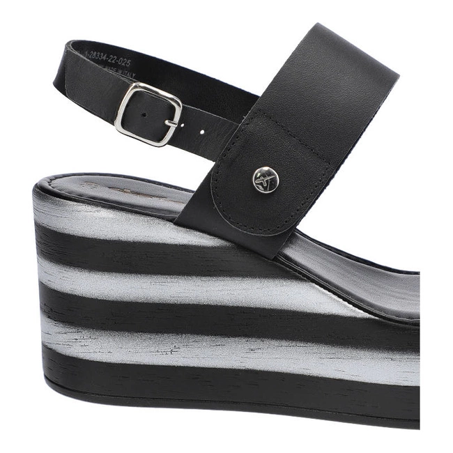 Sandále Tamaris - 1-28334-22 025 Blk/Pewter Str