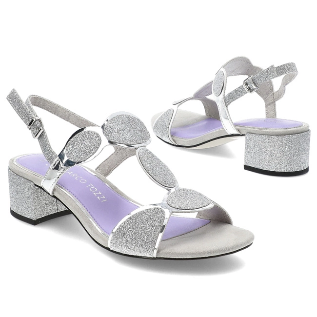 Sandále MARCO TOZZI - 2-28231-44 941 Silver