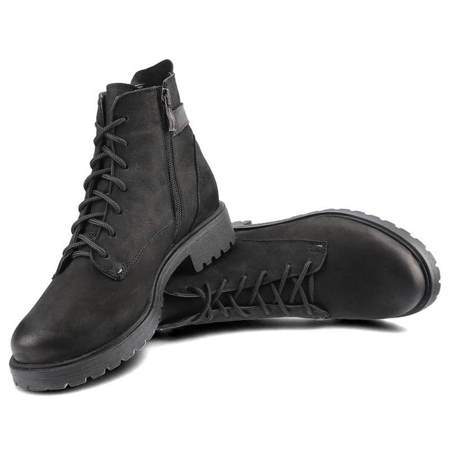 Členkové Topánky Pollonus - 5-1119-004 Czarny Samuel/Welur