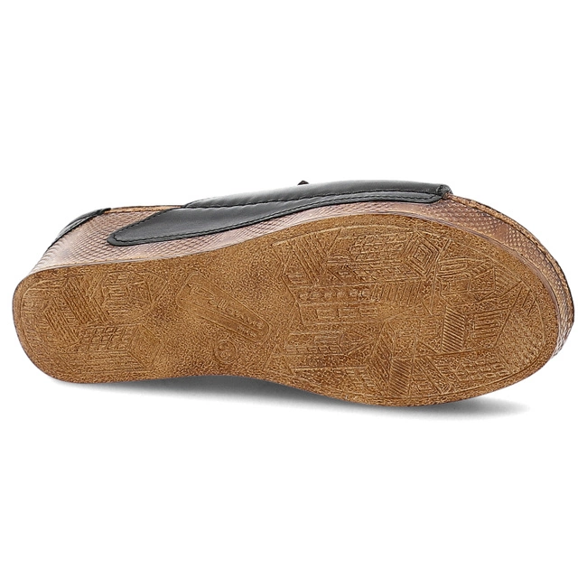 Šľapky ARMODO - 5-0766-041 Czarny+Brąz