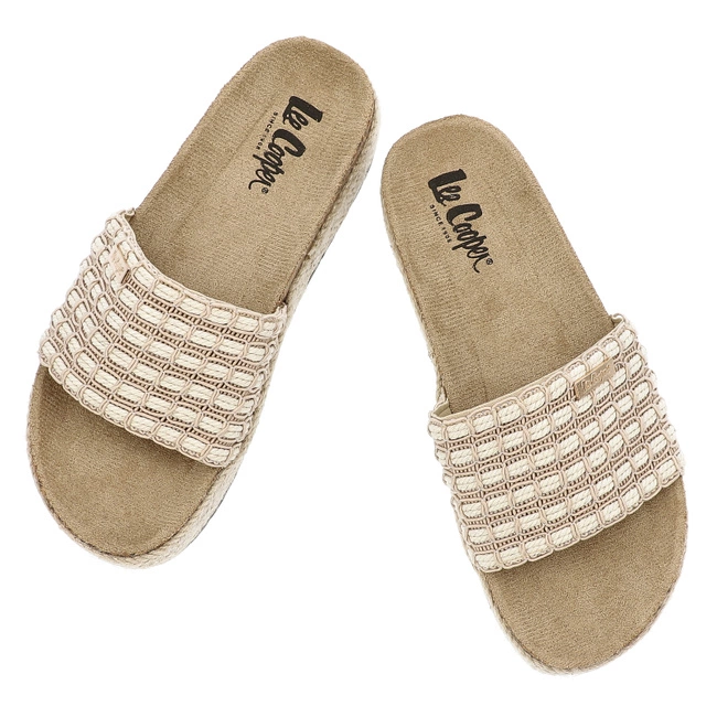 Šľapky Lee Cooper Módna Dámska ObuvLEE COOPER - LCW-25-35-3506L Beige