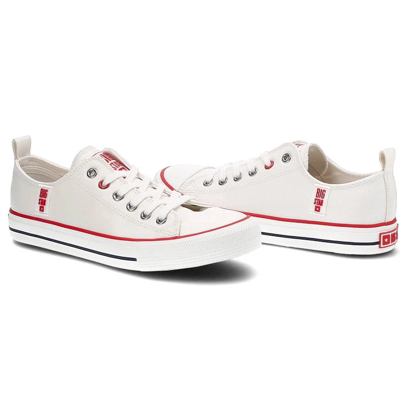 Plátenky Big Star - JJ274130 Biały/Czerwony