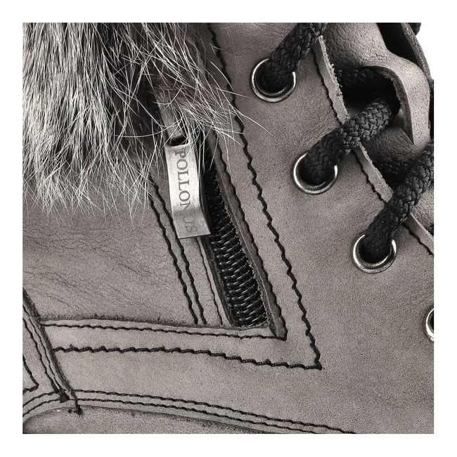 Členkové Topánky Pollonus - 5-0952-012 Szary Samuel/Królik