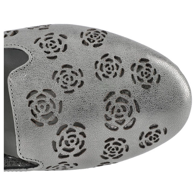 Baleríny Exquisite - 1032 Grid Szary