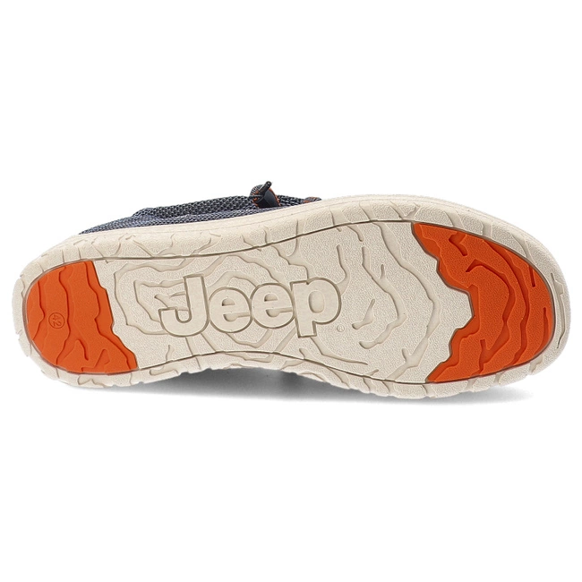 Poltopánky JEEP - Samoa Wallabee Knit JM51030A 100 Blue