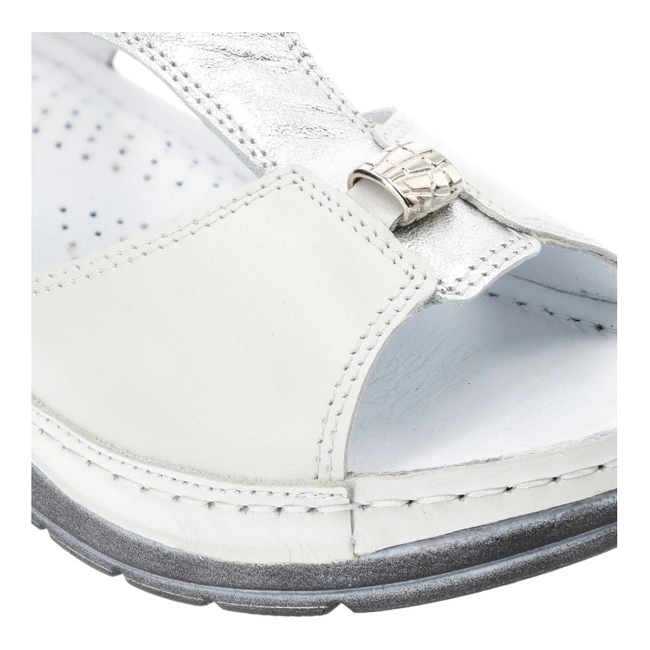 Sandále Armodo - 1000 Biały/Srebro K9-C39