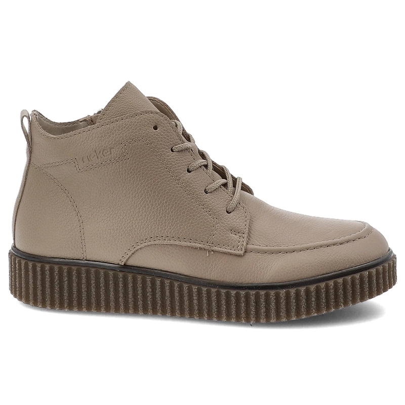 Šnúrovacie Členkové Topánky RIEKER - Y4304-20 Beige