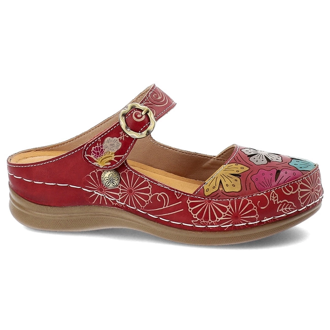 Šľapky LAURA VITA - Biscuit 13 JD800-A13 Rouge