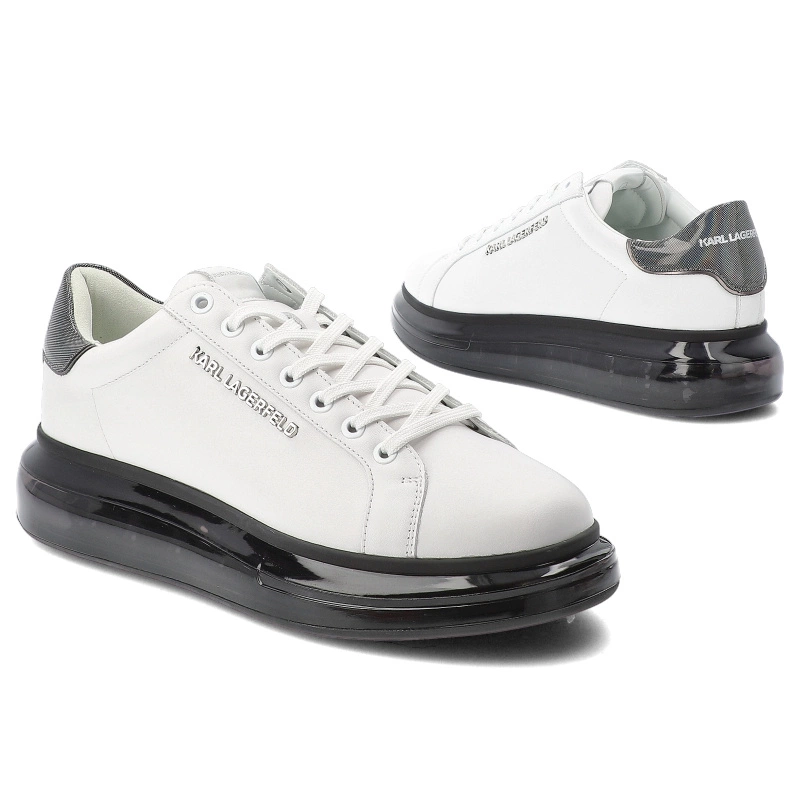 Tenisky KARL LAGERFELD - KL52625 010 White Lthr w/Black