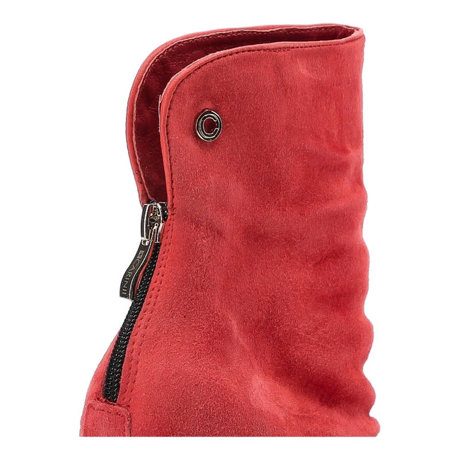 Členkové Topánky Carinii - B3356_-F37-B98-000-955 Suede 0336/Oassi Rosso