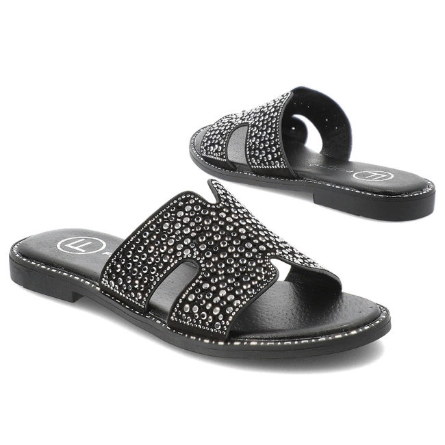 Šľapky FILIPPO - DK6973/25 BK Czarny