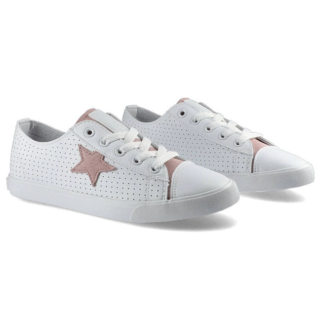 Plátenky Big Star - DD274691 Biały/Róż