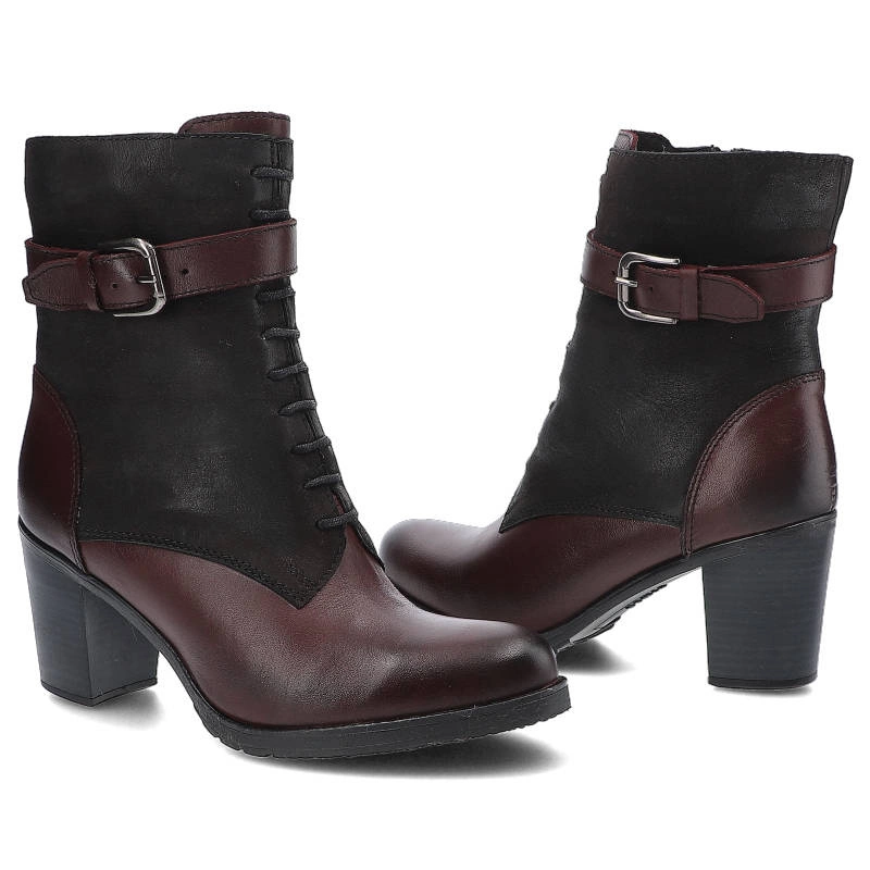 Členkové Topánky Simen - 7743 C.Bordowy/S04