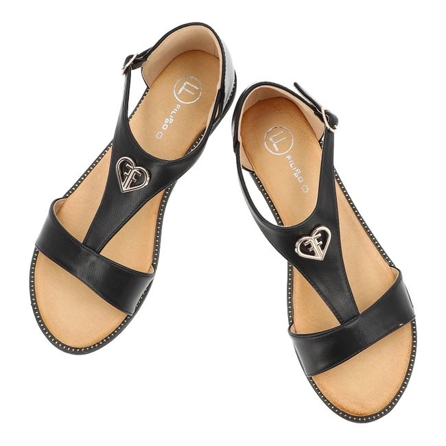 Sandále FILIPPO - DS6914/25 BK Czarny