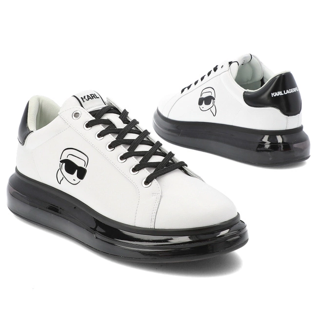 Tenisky KARL LAGERFELD - KL52630N 010 White Lthr w/Black