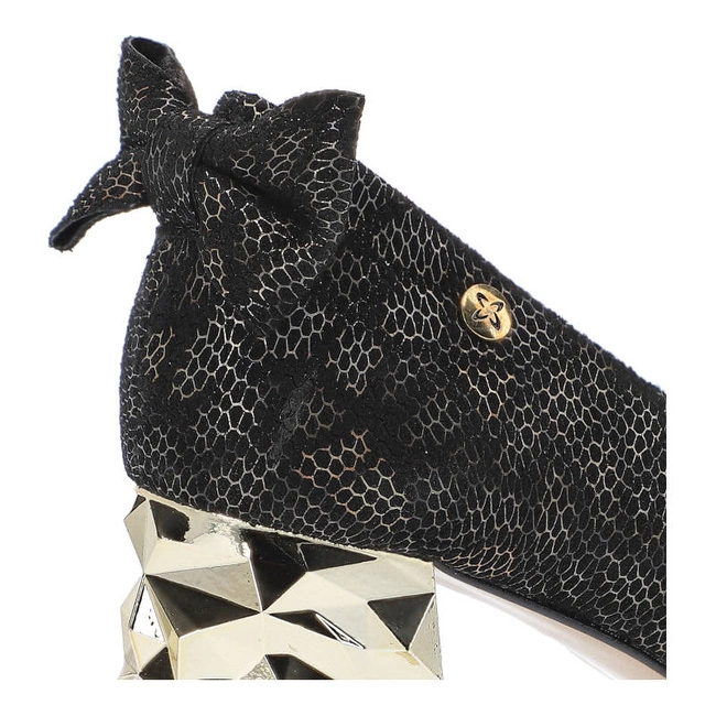 Lodičky Maciejka - 05334-20/00-1 Czarny/Złoty